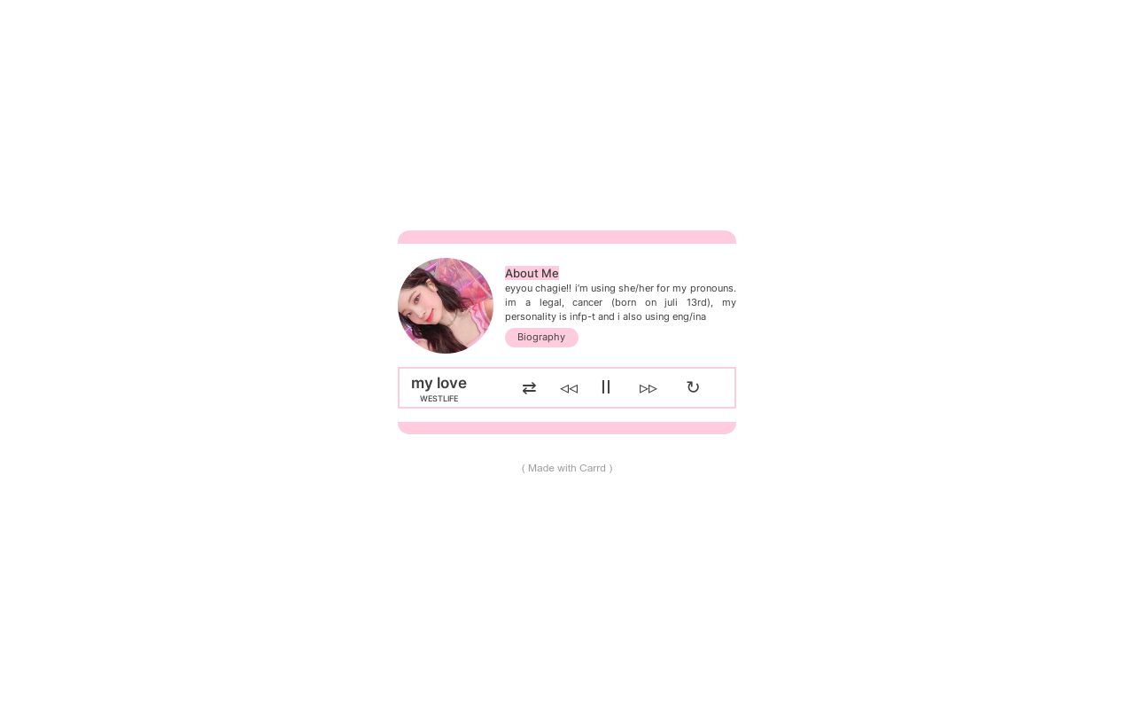 Carrd profile picture for @locka